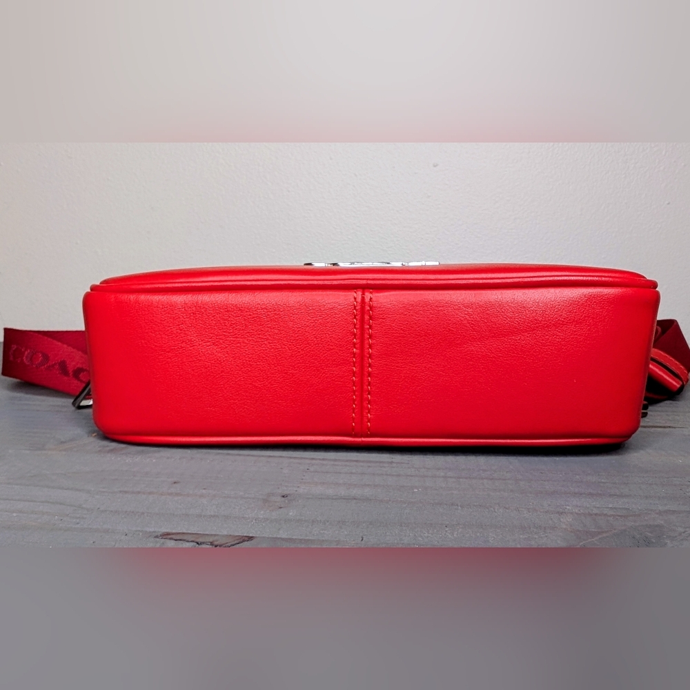 Coach Red Leather Pace Belt Bag - Picture 7 of 9